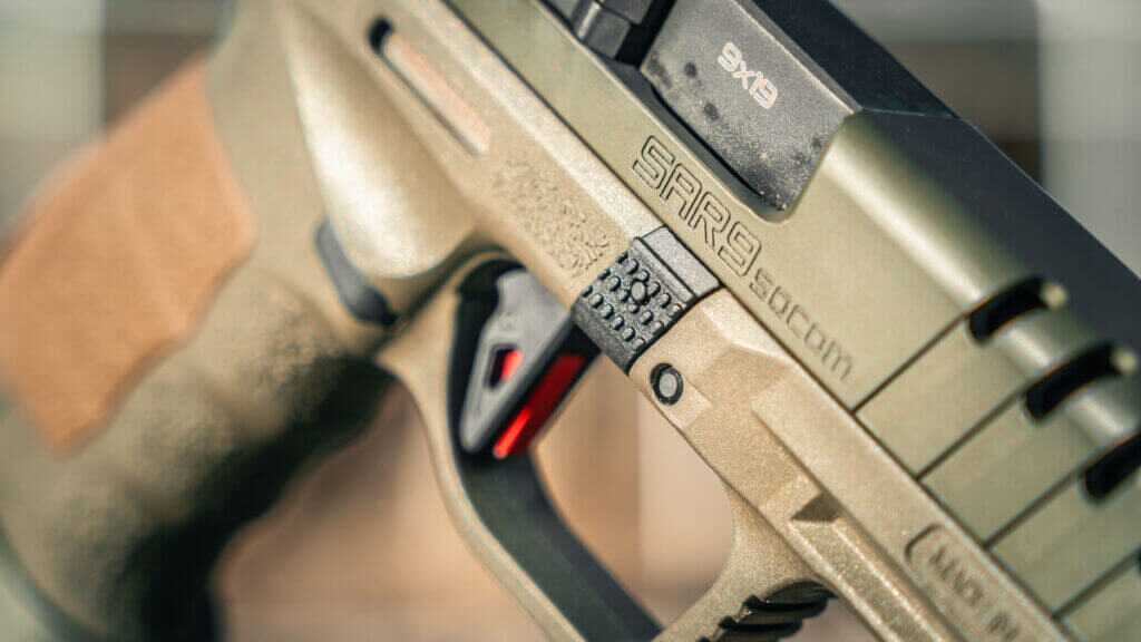 SAR9 SOCOM takedown tabs with slide removed