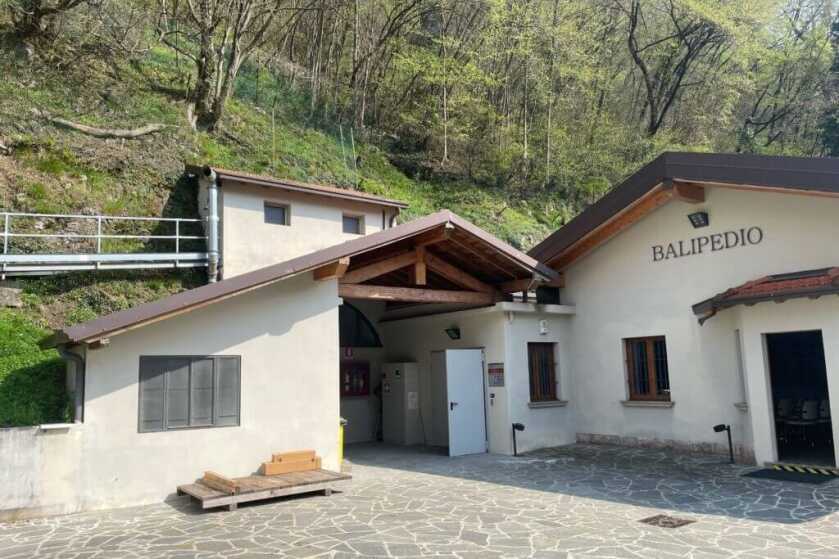 Subterranean tunnel entrance to Beretta test range at Gardone facility
