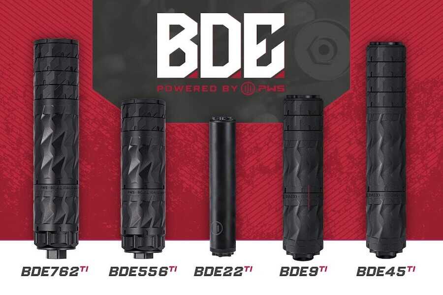 Primary Weapons Systems debuts the BDE suppressor line, combining Direct Metal Fusion 3D printing, modular titanium baffles, and durable PVD finishes for consistent, low-back-pressure performance.