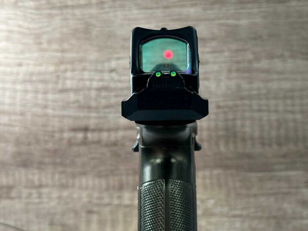 Looking down the sights of the Dragon.