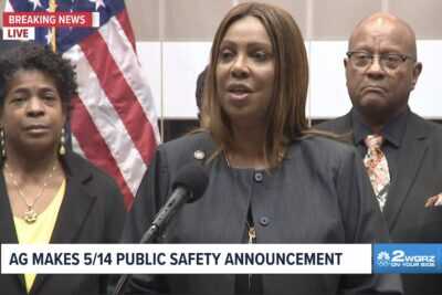 AG Letitia James talks about the settlement following the mass shooting in Buffalo, NY.