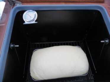 Day 2 bread didn't get punched down. Nicely risen. 