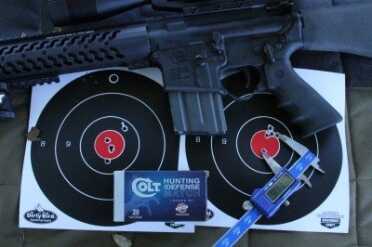 The Black Hills Colt ammo generally spread a bit wider, generally under 1.5MOA, but few under 1MOA. 