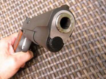 The tight fit of the barrel bushing between the slide and the barrel contribute to the outstanding accuracy.