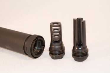 Silencing the 300 AAC Blackout Many silencers, like this SilencerCo Specwar, offer quick attach mounts and compatible muzzle devices, so you can easily move one suppressor to other rifles.