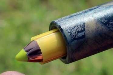 Nothing Traditional about Traditions' Vortek .50 The sabot has come a long way.