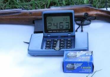 The SVT has a slightly over 24" barrel, and the 174 grain Silver Bear bullets clocked at an average of 2463 feet per second, for 2344 foot pounds of energy at the muzzle.  At 500 yards both of these cartridges have more energy left than a 44 Magnum has at the muzzle. 