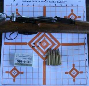 My old gun I can still keep into about an inch with occasional flyers like you see here.