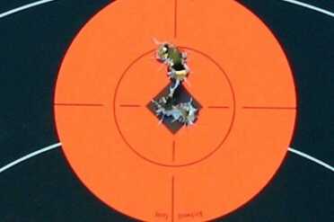 Smith & Wesson M&P .38 Hammerless Revolver w/Crimson Trace All of these targets were shot by one of two shooters. Consistency. I keep coming back to it, but it is an important feature.