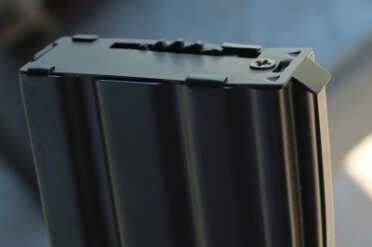 Airsoft ARX-160 from Umarex If the rounds do stick in the magazine, you can twist this dial on the bottom to free them. It does happen, but that too is useful to train for the inevitable issues an actual ARX might experience.