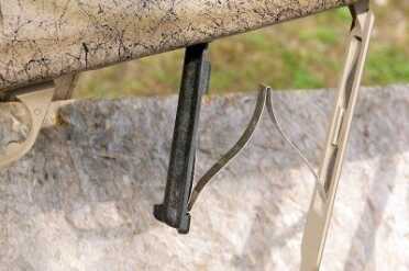 Unloading the magazine couldn’t be easier. Simply press the button in the forward trigger guard.