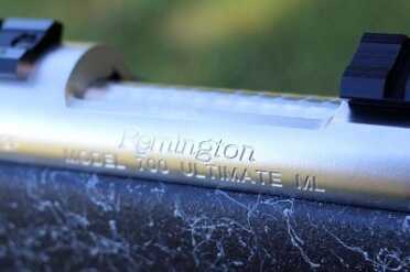 The Ultimate Muzzleloader is a Remington? Branding is minimal, and subtle.