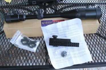 This is the scope and mount kit from Amazon out of the box. 