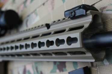New PWS Shaw's All MK114 The forend uses key-mod rails, which makes the rifle lighter and slimmer.