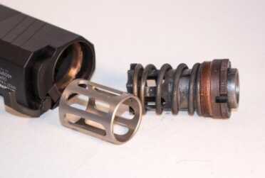 When shooting from a fixed-barrel gun, just replace the booster spring with this optional spacer. 