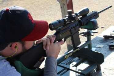 50 State Legal AR-15 - Ares Defense SCR Punching paper.