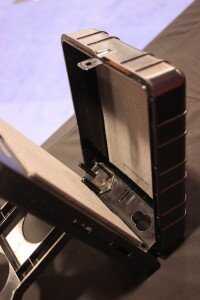 The inside is large enough for one full-sized gun.