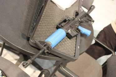 Gun vs. Gun Training Rifles - Umarex's T4E AR-15 Shoots Paintballs--SHOT Show 2015 The T4E carbine.