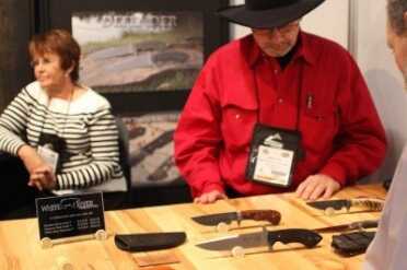 Knife maker CCCC has brought some of his designs to White River for them to produce.