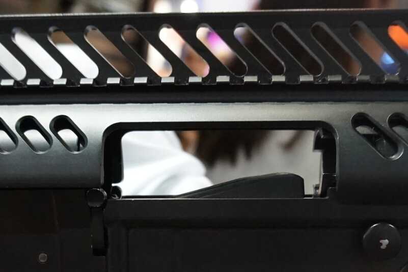 The New UTAS AR pattern Shotgun--SHOT Show 2015 Dual ejection ports.