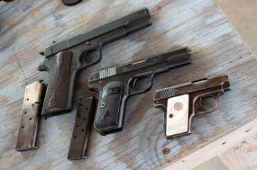 A bit of for shadowing here? 1911, 1903 and 1905. 
