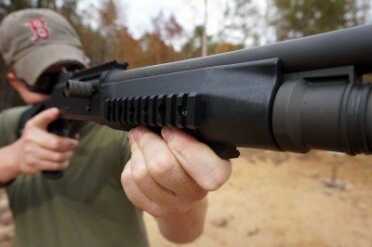 The rails are polymer. Not as strong as aluminum, but substantial enough for lights and lasers.