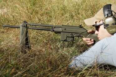 The rifle is light, and allows you to get very low.