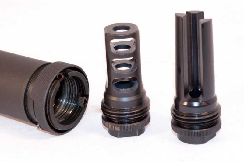 You can order extra Trifecta flash hiders or muzzle brakes for each rifle on which you want to use the Specwar.