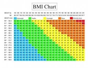 Fat, Out-of-Shape Shooters Take Note: NRA's 'I Am Forever' Can Help You! Body Mass Index Chart. (Photo: Our-Mag.com)