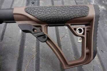 The stock is light, but substantial. And it has the Santoprene overmolding and QD sling mounts.