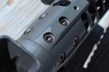 The forend is bolted on. Very well. 