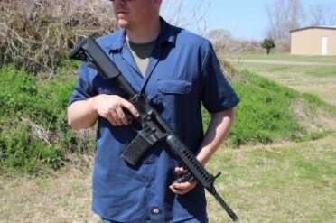 The gun is short enough for maeunverability, but long enough to feel like a carbine--a good option for those who don't cotton to SBRs. 