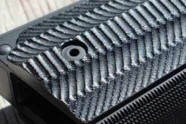 If you like an agressive grip, you'll dig these. The checkering and lines are all precise and well executed, but the grooves in these grips are like a rasp.