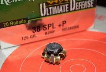 One of the rounds fired into bare gelatin.