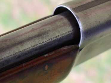 Barrel compressed. Note the position of the text. 