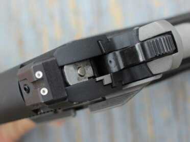 .357 Shoot-off--Coonan Vs. Python The Coonan's sights offer faster target acquisition.