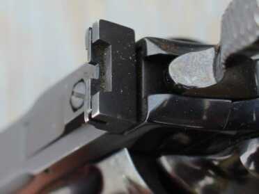 .357 Shoot-off--Coonan Vs. Python The sights on the Python are not built for speed.