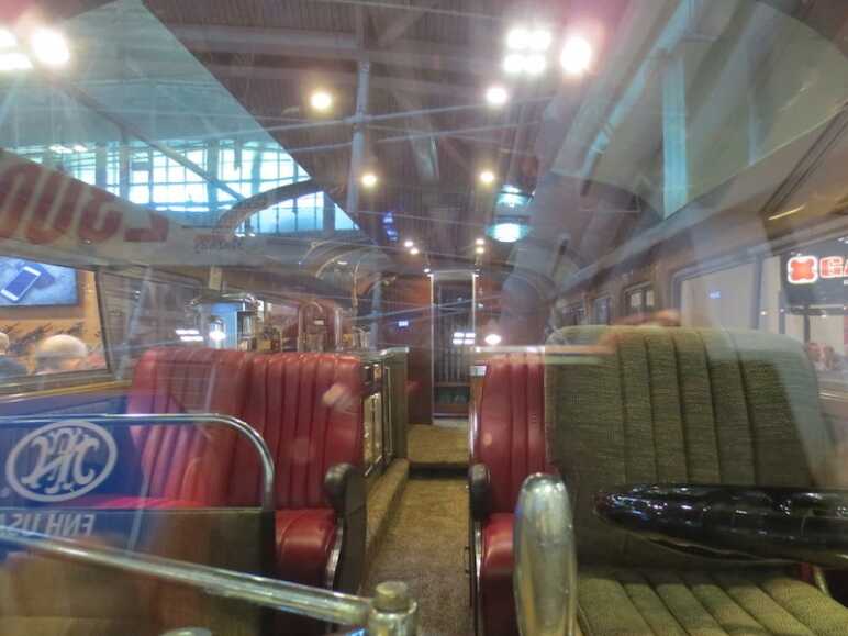 Inside the Magpul bus.  