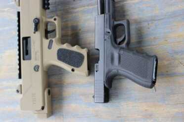 Will it out shoot a GLOCK? We'll have the answer just as soon as I'm half as comfortable with the Defender as I am with this 19. 