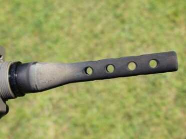 The cannon tube screws directly to this tube, which extends from the upper.