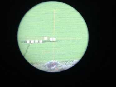 While it looks close through the Swarovski spotting scope, these targets are 400 yards down range.