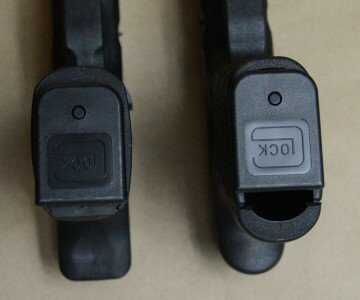 Here you can see the narrow grip on the Timberwolf. 