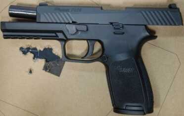 SIG SAUER P320 Grows up – to .45 ACP (Review) The author got almost all of these 20 rounds in one ragged hole at 10 yards offhand.