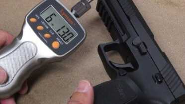 SIG SAUER P320 Grows up – to .45 ACP (Review) The trigger might measure a tad on the heavy side, but it's so smooth and crisp that you won't believe the numbers.