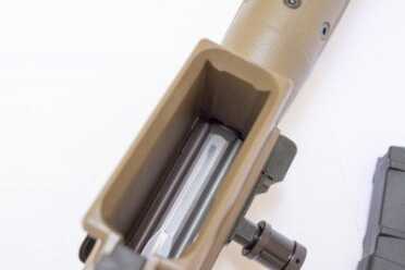 Gun Review: LWRC R.E.P.R. 20 .308 Sniper Model Like everything else, the magazine well is perfectly finished and Cerakoted.