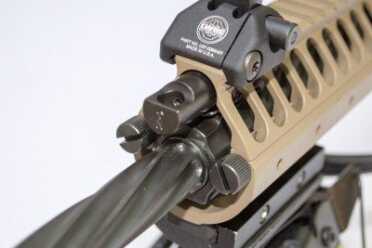 Gun Review: LWRC R.E.P.R. 20 .308 Sniper Model The gas adjustment has two settings: normal and suppressed. The two thumb screws release the top of the hand guard for access to the gas system.