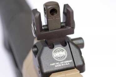 Gun Review: LWRC R.E.P.R. 20 .308 Sniper Model The flip up sights were outstanding. The rear sight has a rotating box housing small and large apertures.