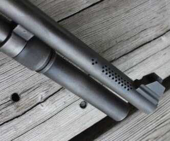 The 870 Perfected? Nighthawk's Shotguns Part of the recoil reduction comes from staged porting.