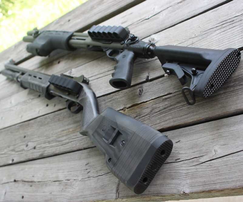 The 870 Perfected? Nighthawk's Shotguns The pair, together. The differences are easy enough to see.