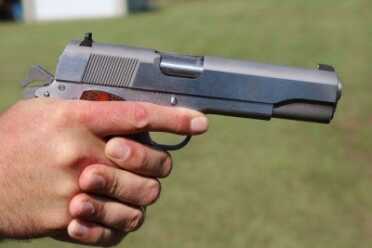 The slide serrations have a slight angle--the same lines as the grip. 